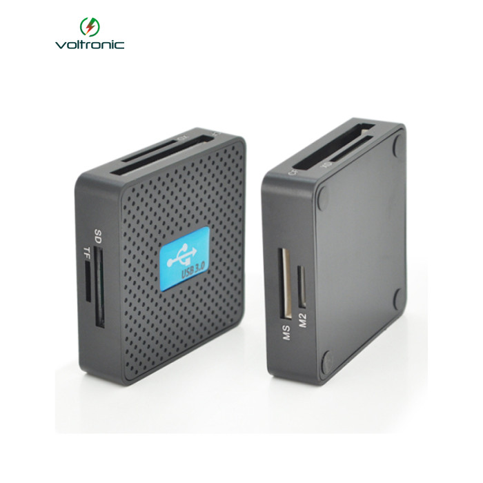 Зчитувач флеш-карт Voltronic USB 3.0 to SD/MMC/MS/TF/M2 black (HDH-939B/08624)