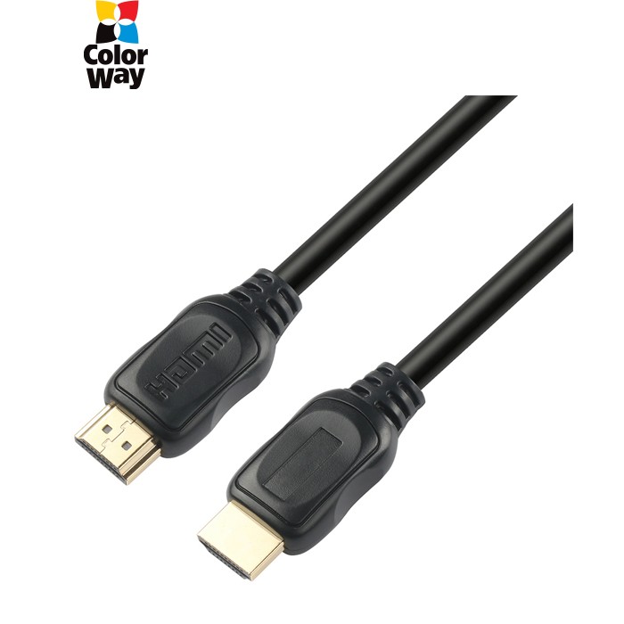 Кабель мультимедийный HDMI M to HDMI M 5.0m V2.0 4K60Hz black ColorWay (CW-CBHD080-BK)