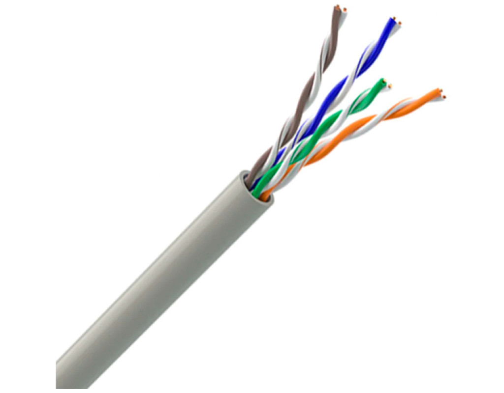 Кабель сетевой OK-Net UTP 305м cat.5e (U/UTP-cat.5Е-SL) (КПВ-ВП (100) 4*2*0,46)