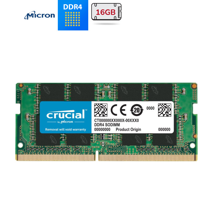 Оперативна пам'ять SoDimm. DDR4 16Gb Crucial 2666MHz CT16G4SFRA266 CL19, 1.2 V