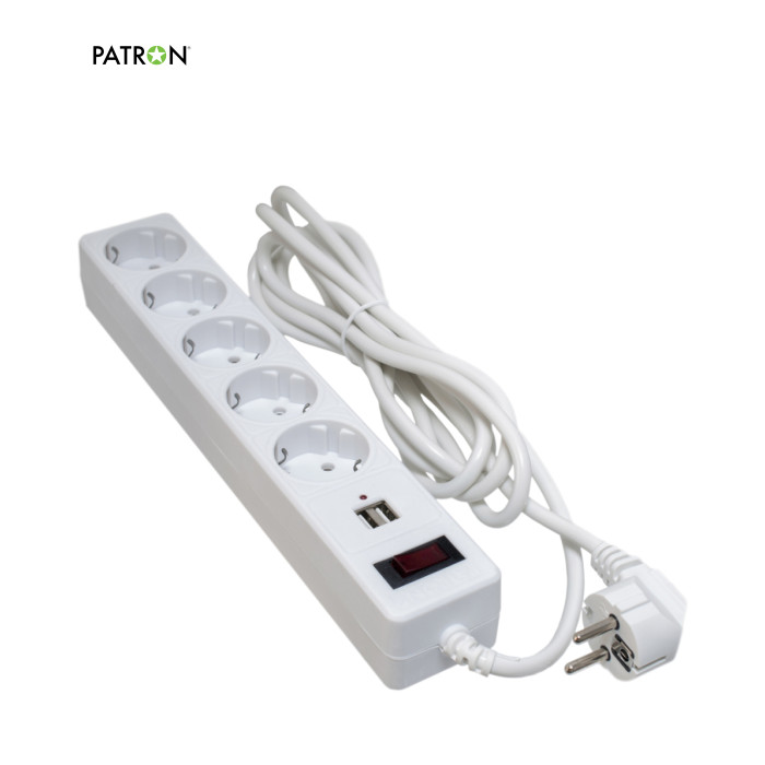 Мережевий фільтр живлення Patron SP-55-USB