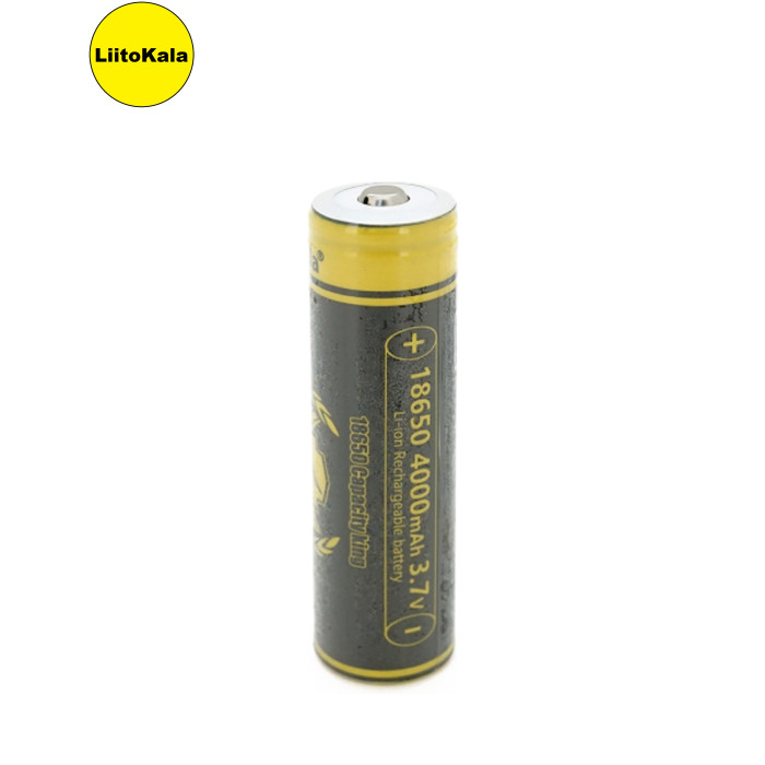 Аккумулятор 18650 4000mah (3800-4000mah), 3.7V(2.75-4.2V) Liitokala (King-4000-JT)