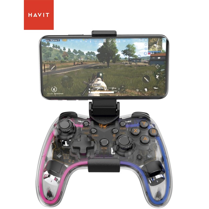 Геймпад Havit HV-G180BT RGB Transparent (HV-G180BT)