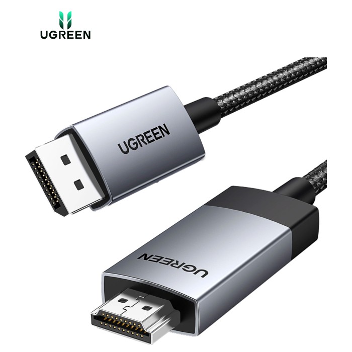 Кабель мультимедійний DisplayPort M to HDMI M 1.0m V2.0 4K60Hz DP119 black Ugreen (15773)