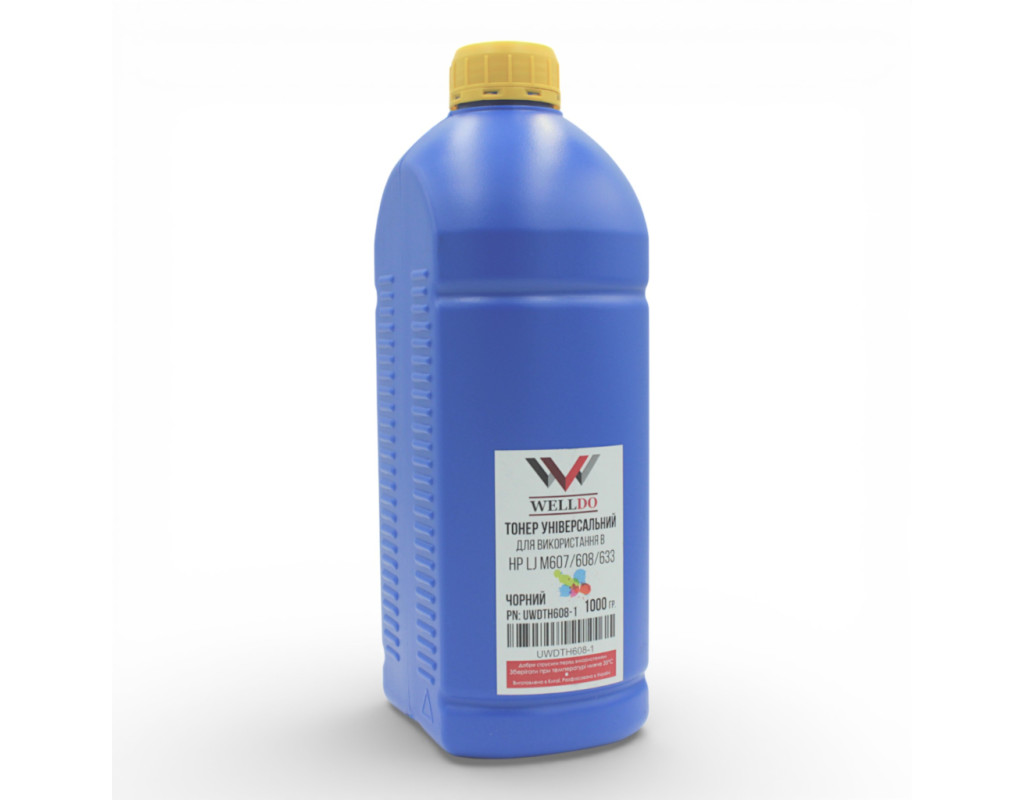 Тонер HP LJ Enterprise M607/608/609/Canon 056/056L/056H/057, фасовка 1kg Welldo (UWDTH608-1)