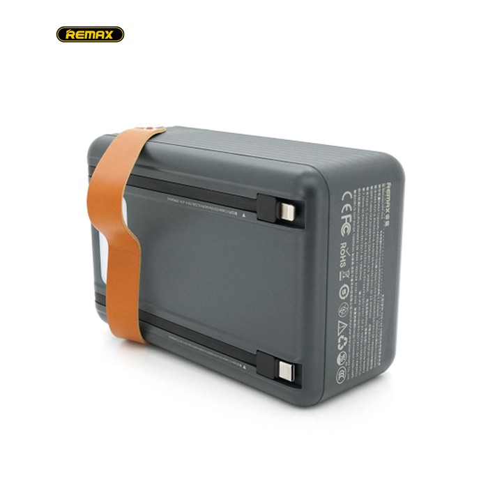 Батарея универсальная Remax 80000mAh, 20W, 3*USB+Type-C+Lighting, Black (RPP-566)