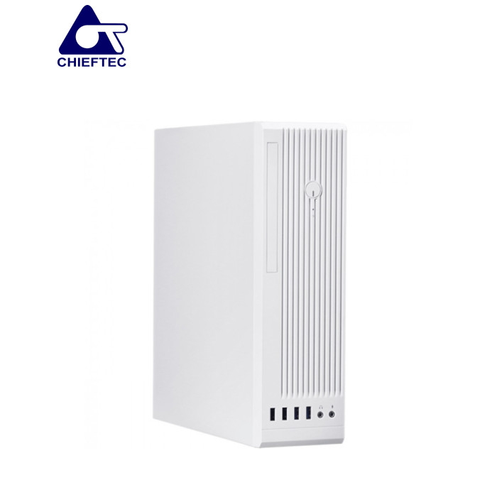 Корпус Chieftec UNI (BE-10W-300) Slim, Micro - ATX, Mini - ITX, PSU - 300 Вт, Слот розширення - 4, Додатково - Front 1x8 см, GPU - 220 мм, CPU - 50 мм, 95 x 283 x 327 мм, 3.47 кг, білий