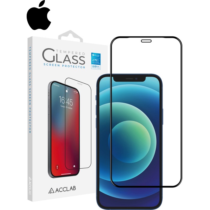 Скло захисне ACCLAB Full Glue Apple iPhone 12 Pro Max (1283126508233)
