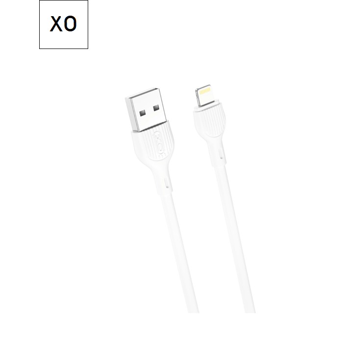 Дата кабель USB 2.0 AM to Lightning 2.0m 2.1A white XO (CB-200UL)