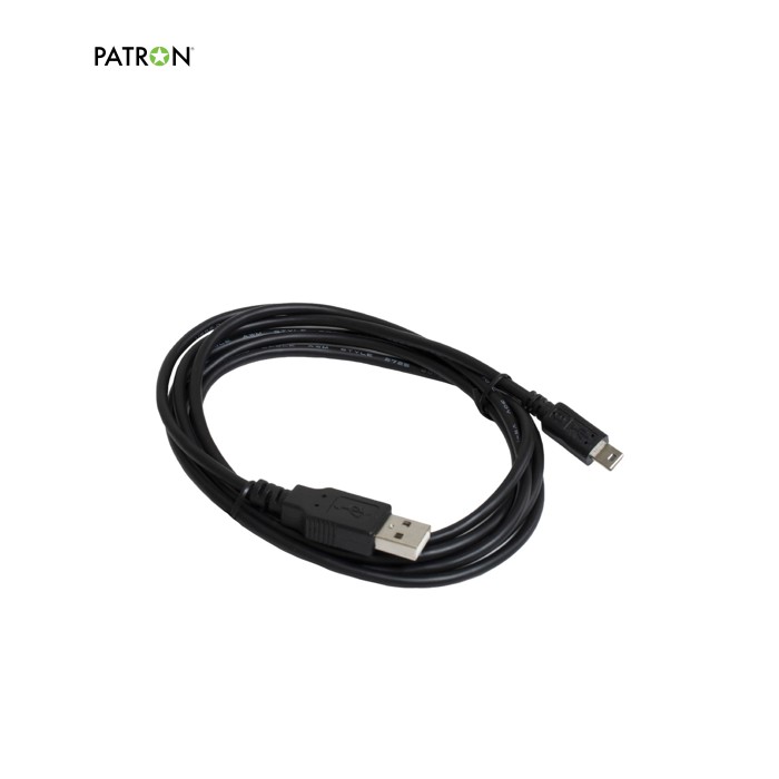 Дата кабель USB 2.0 AM to Mini 5P 1.8m black Patron (CAB-PN-USB-MINI-18)