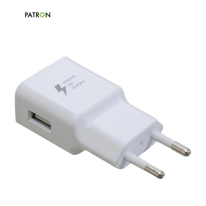 Зарядное устройство Patron USB 2A white (PN-1USB-220V-W)