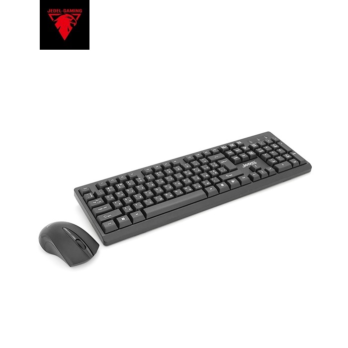 Бездротовий комплект KB+Mouse JEDEL WS736, 2.4GHZ, (Eng / Укр / Pyc), Box