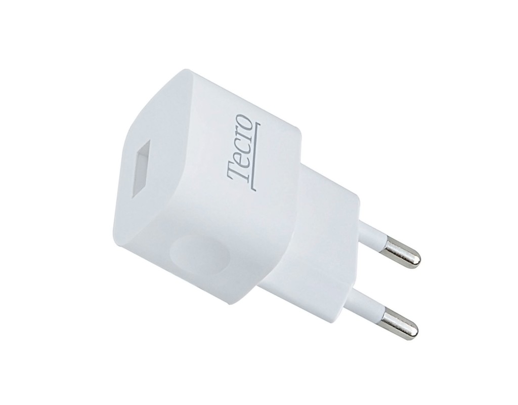 Мережевий зарядний пристрій Tecro (1xUSB, 1A) White (TR-CHG01-WT)
