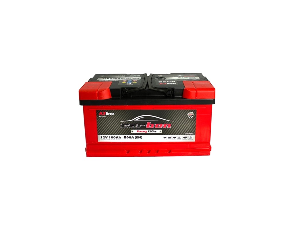 Акумулятор автомобільний CARBON 100 Ah/12V Euro короткий (CRB100-L4-00)