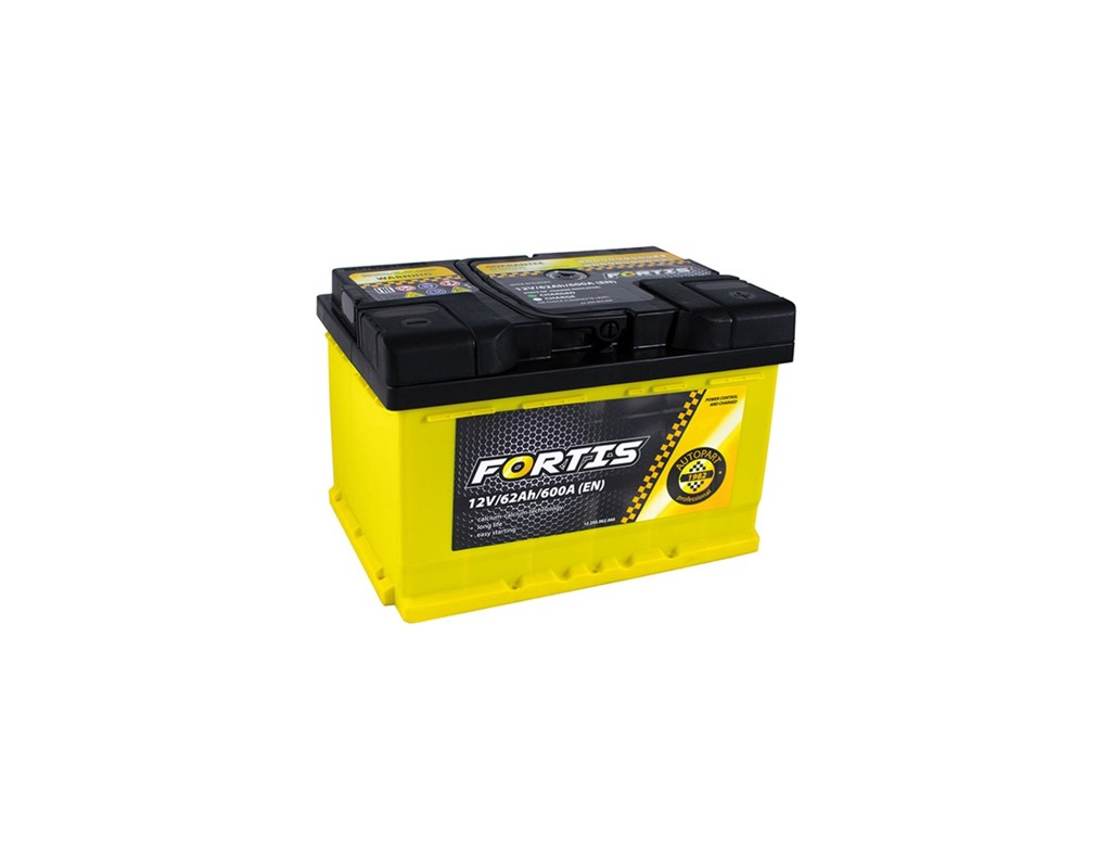 Аккумулятор автомобильный FORTIS 62 Ah/12V Euro (FRT62-00)