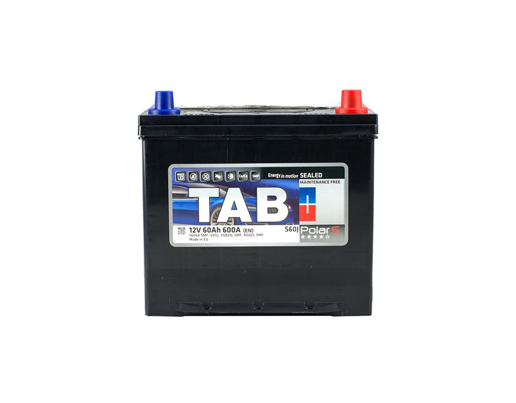 Аккумулятор автомобильный TAB 60 Ah/12V Polar S Euro Japan (246 860)