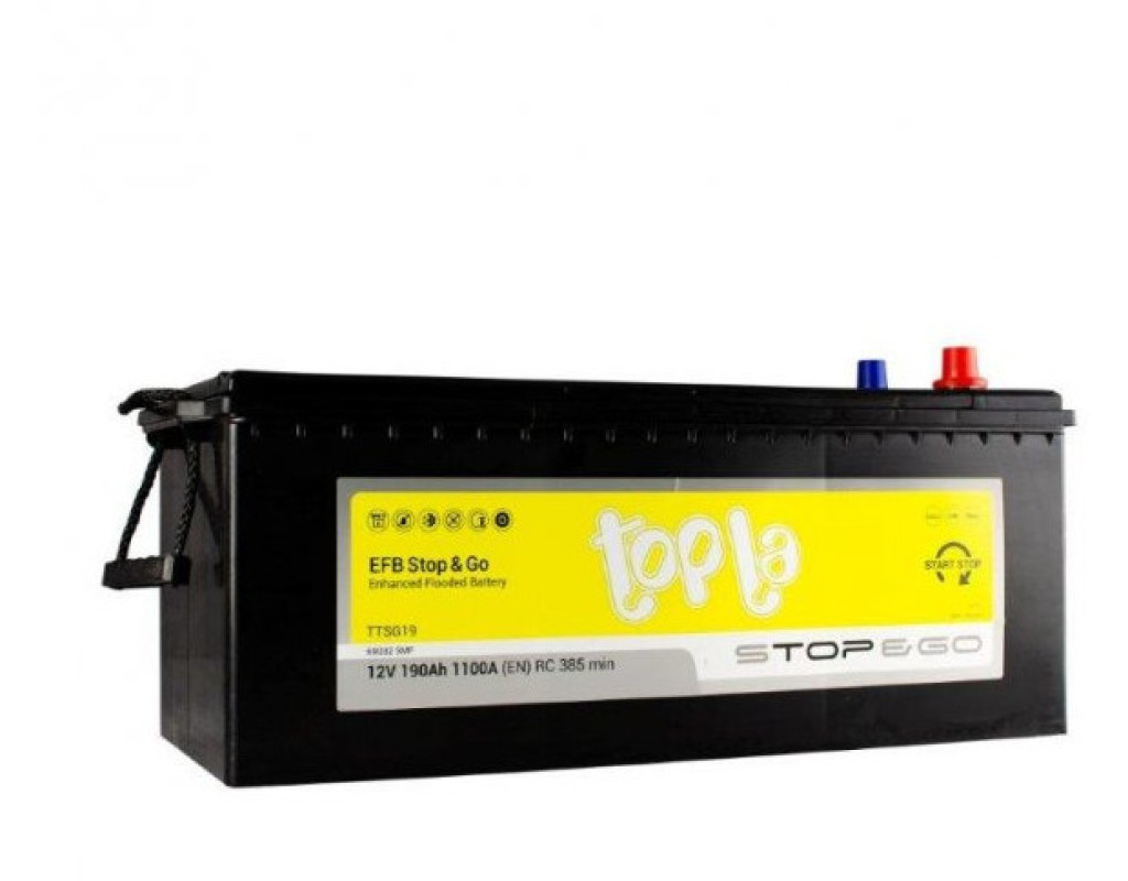 Акумулятор автомобільний Topla 190 Ah/12V EFB Truck (491 612)