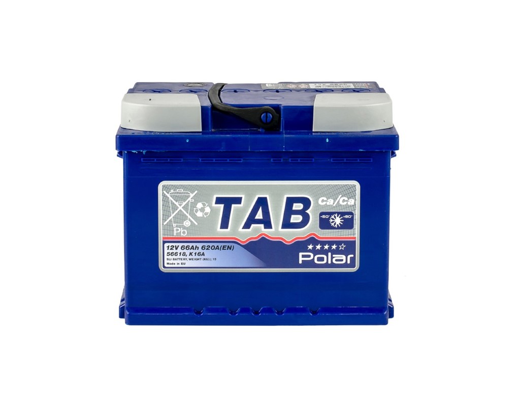 Аккумулятор автомобильный TAB 66 Ah/12V Polar Blue (121 166)