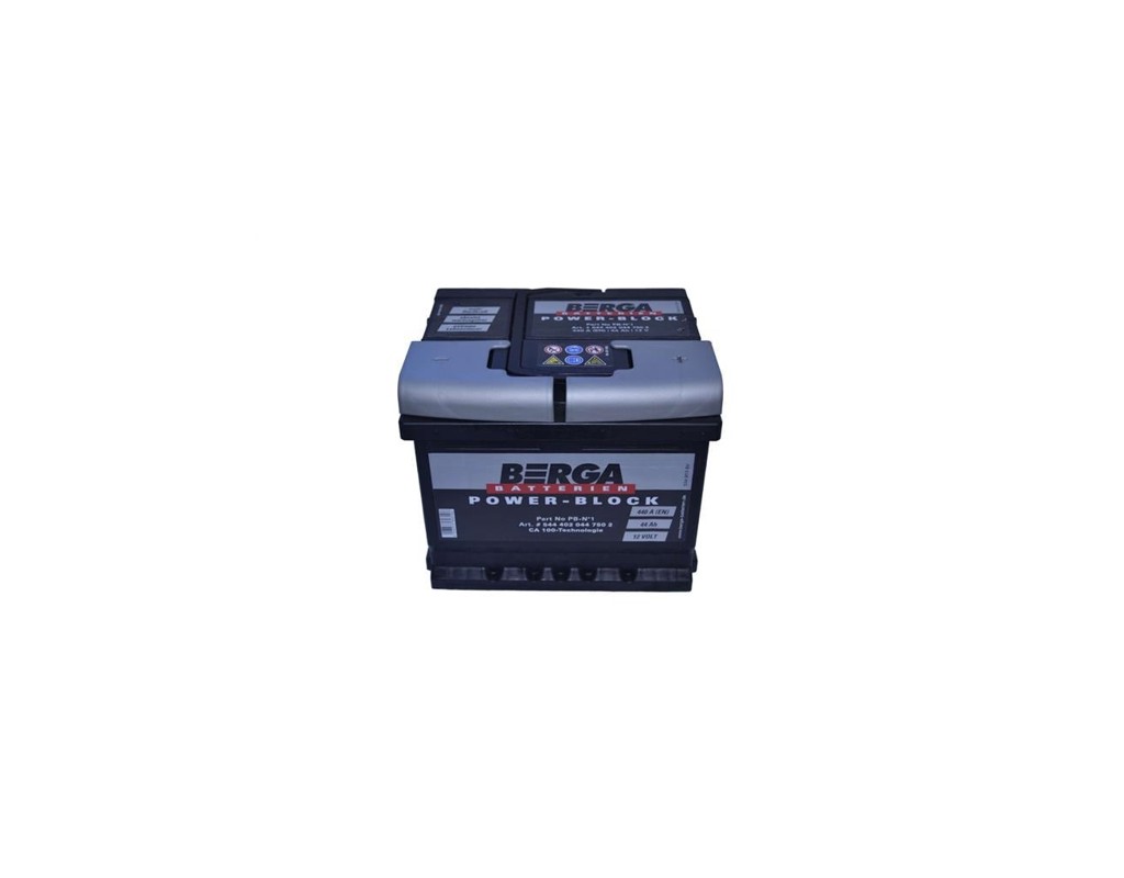 Аккумулятор автомобильный Berga Power Block 44Ah Н Ев (-/+) (440EN) (5444020447502)