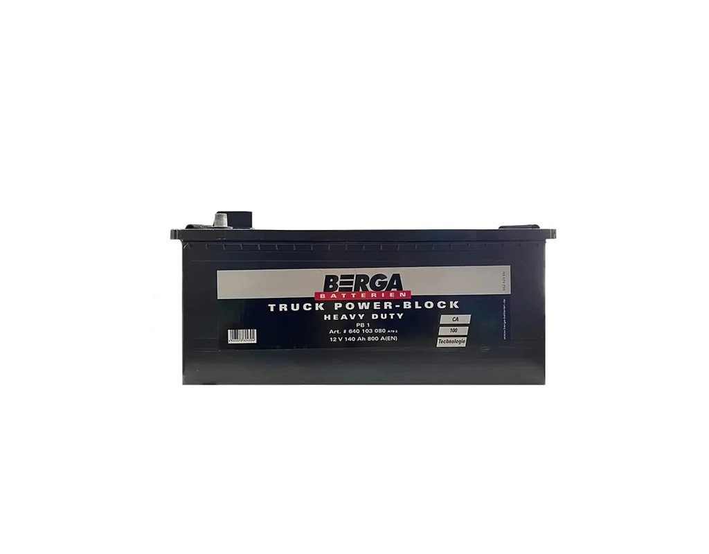 Акумулятор автомобільний Berga Truck Power Block 140Ah бокова(+/-) (800EN) (6401030807502)