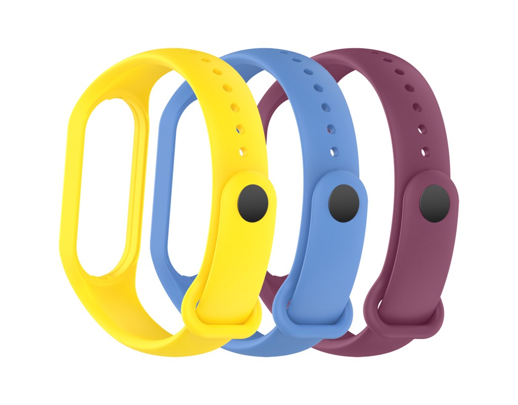Ремінець до фітнес браслета Armorstandart комплект 3шт Xiaomi Mi Band 7/6/5 New Style Viola (ARM87046)