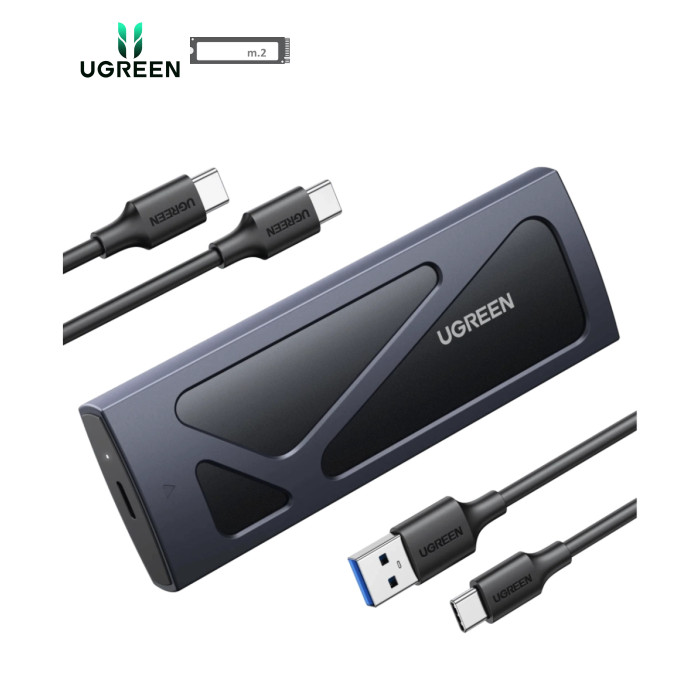 Кишеня зовнішня Ugreen CM578 M.2NVME Hard Drive Enclosure 10Gbps Black (15512)