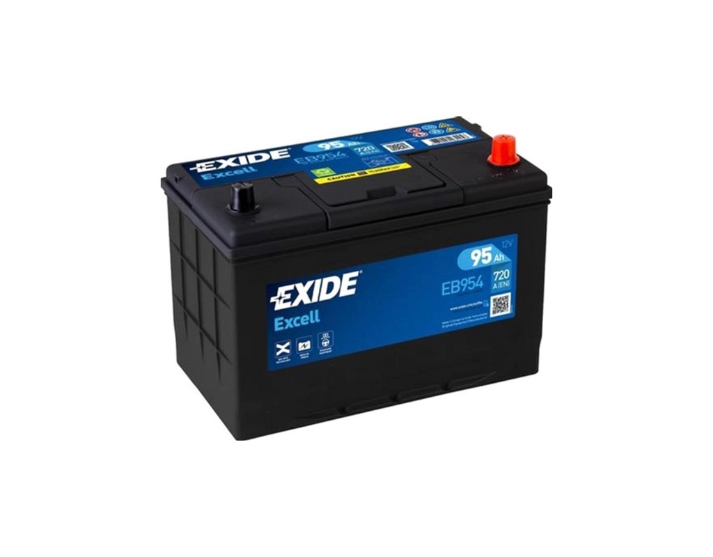 Акумулятор автомобільний EXIDE EXCELL 95Ah ASIA Ев (-/+) (760EN) (EB954)