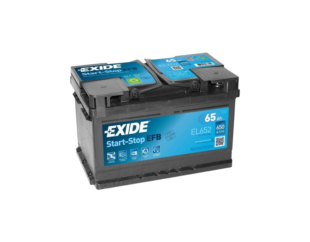 Аккумулятор автомобильный EXIDE START-STOP EFB 65A (EL652)