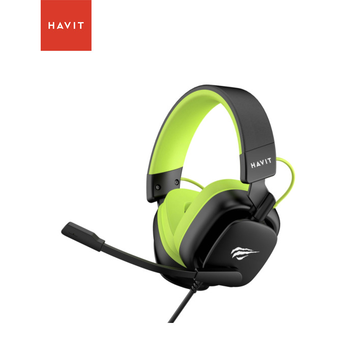 Навушники Havit H2048U USB 7.1 Black/Green (6939119034078)