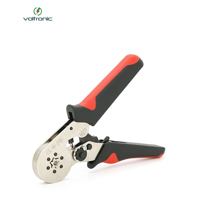 Крімпер CI-6-10S для обтиску кабельного накінечника, 0.25-6mm2, Black-red