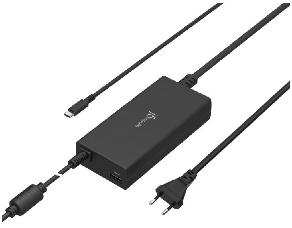 Блок живлення до ноутбуку J5create USB-C/PD/90W, USB-A/10W (JUP2290C-EN)
