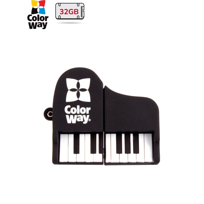 USB флеш накопичувач ColorWay Piano 32 GB 3.0 Black (CW-USBPO32)