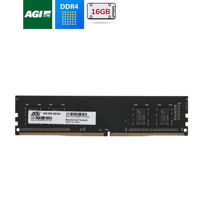 DDR4 16Gb 3200MHz AGI UD138, Retail