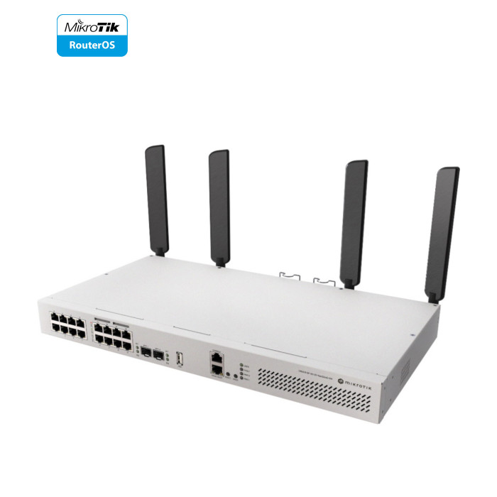 Комутатор мережевий Mikrotik CRS418-8P-8G-2S+5axQ2axQ-RM