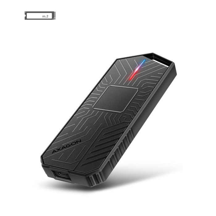 Кишеня зовнішня AXAGON USB-C 10Gbps metal box for M.2 NVMe & SATA SSD GAME (EEM2-GAM)