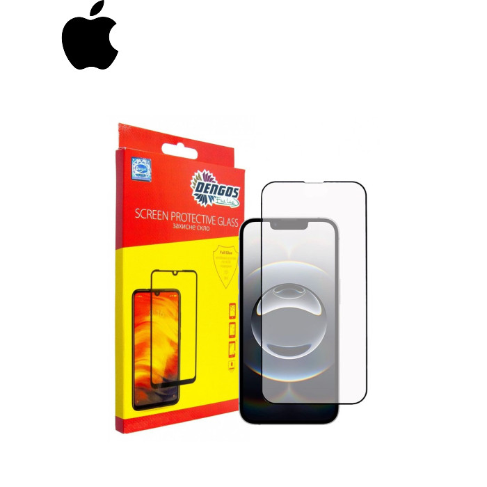 Скло захисне Dengos Full Glue iPhone 16e Black (TGFG-424)