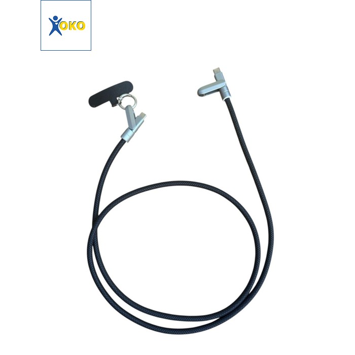 Дата кабель USB-C to USB-C 1.2m PD3.1 100W braided black XoKo (XK-SC-HLD-200-BK)