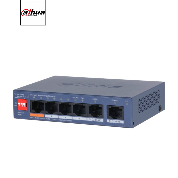 Коммутатор сетевой Dahua DH-CS4006-4ET2GT-60