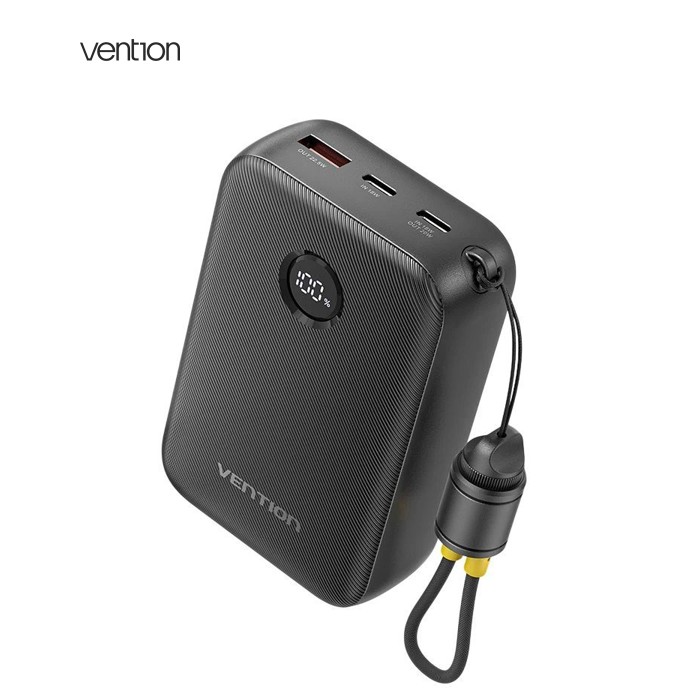 Універсальна мобільна батарея Vention 20000mAh 22.5W Black (FKBB0-C)