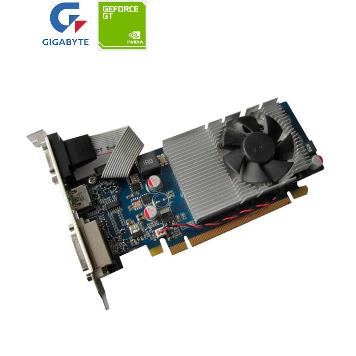 Б/В Відеокарта GIGABYTE GeForce GT 315 512 MB GDDR3 (DVI, VGA, HDMI) (трохи шумить кулер)