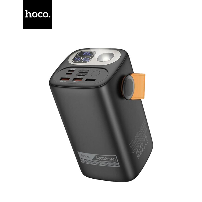 Батарея универсальная HOCO 60000mAh Astrum PD/100W, QC/3.0, LED lamp, Black (DB160 / 714724)