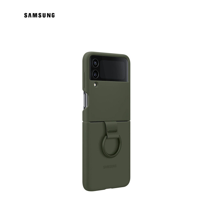 Чохол-накладка Samsung Silicone Cover with Ring для Samsung Galaxy Flip 4 SM-F721 Khaki (EF-PF721TGEGUA)