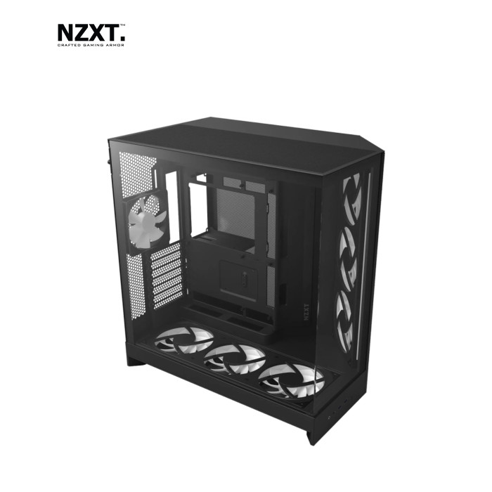 Корпус для ПК NZXT H9 Flow RGB Dual-Chamberl Black (CM-H92FB-P1)