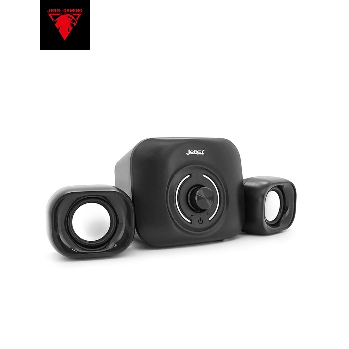 Колонки 2.1 JEDEL S-560P USB+3.5mm, 2x3W+5W, 150Hz-20KHz, з LED підсвічуванням, Black, BOX