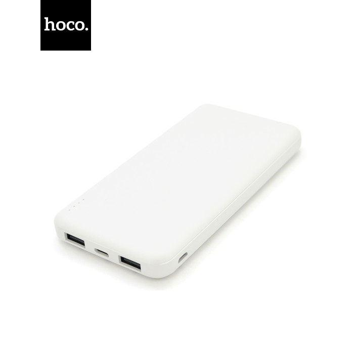 Power Bank HOCO J100 10000mAh, USB+Type-C, 2A, White, 0.260kg, Box