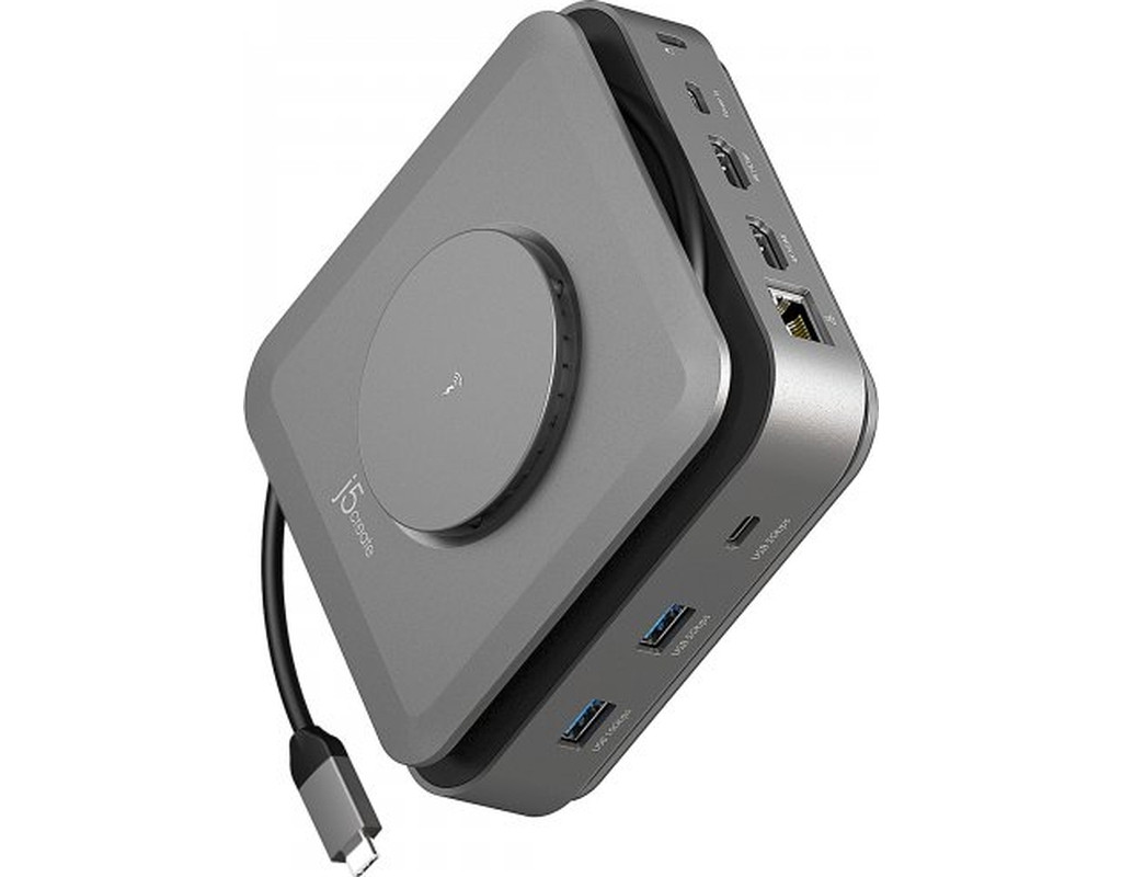 Порт-реплікатор J5create Dock-Station USB-C 10-in-1 (HDMI/PD/USB-A/USB-C/LAN) (JCD3199-N)