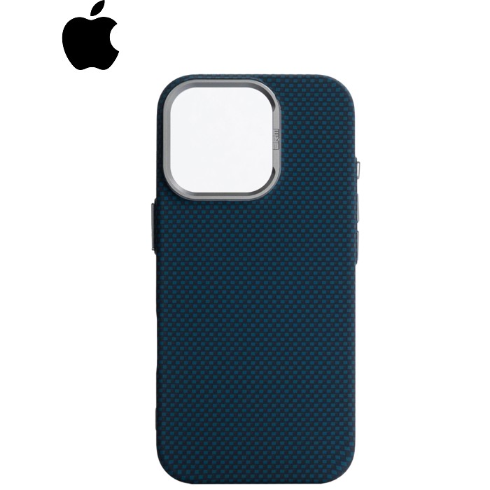 Чохол до мобільного телефона Armorstandart LikeCarbon2 MagCase Apple iPhone 16 Pro Kevlar Dark Blue (ARM88594)
