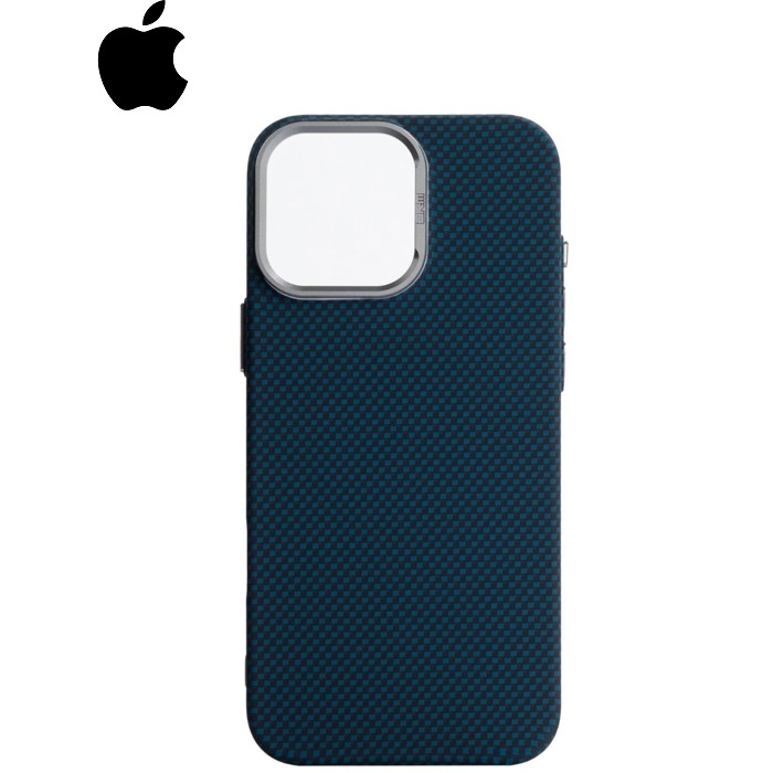Чохол до мобільного телефона Armorstandart LikeCarbon2 MagCase Apple iPhone 16 Pro Max Kevlar Dark Blue (ARM88593)