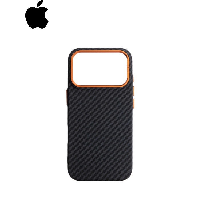 Чехол для мобильного телефона Armorstandart LikeCarbon2 SE MagCase Apple iPhone 17 Pro Black Orange (ARM89161)