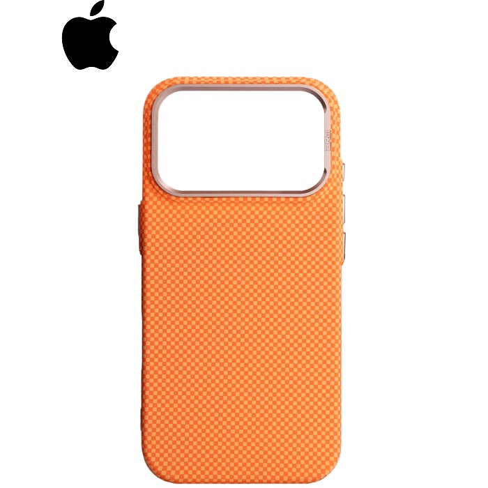 Чохол до мобільного телефона Armorstandart LikeCarbon2 SE MagCase Apple iPhone 17 Pro Kevlar Orange Rose Gold (ARM89168)